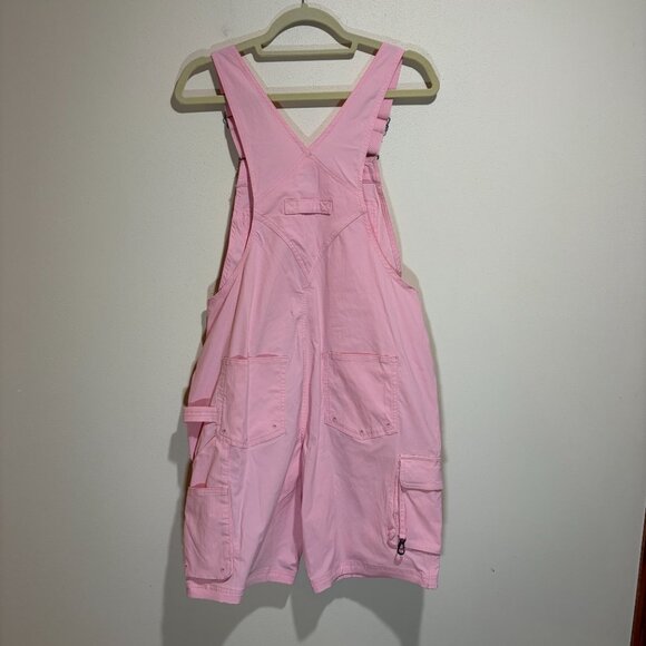Duluth Trading Co Heirloom Gardening Bib Short Overalls Pink - Picture 7 of 14
